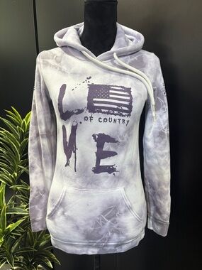 Grunt Style Love Of Country,American Flag,Tie Dye,pouch pocket,fleece lined